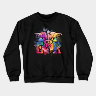 ER Nurse Illustration Design Emergency Nurses Day Crewneck Sweatshirt